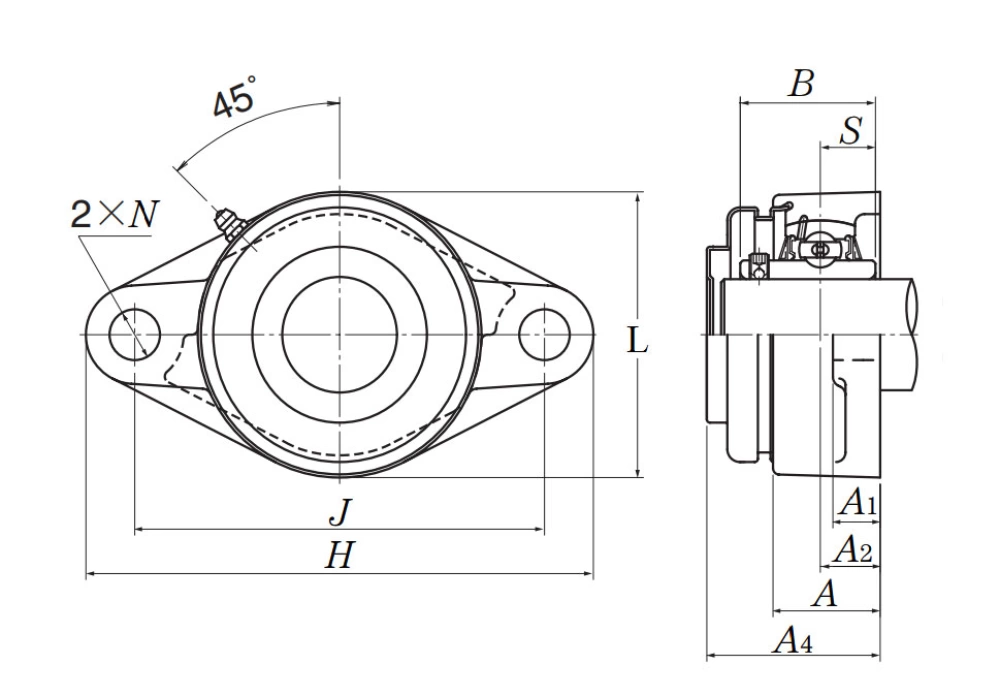 Gối đỡ NTN C-UCFL209D1
